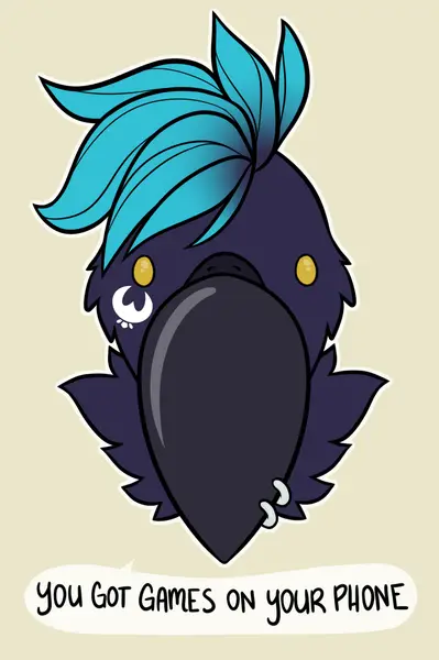 Cade the Crow, art by Crystalwhisker
