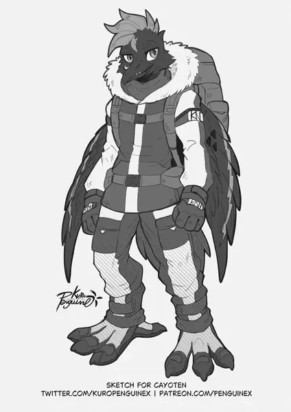 Cade the Crow, art by KuroPeko