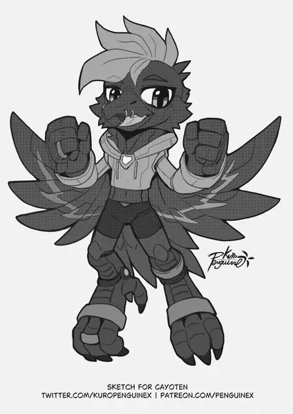 Cade the Crow, art by KuroPeko