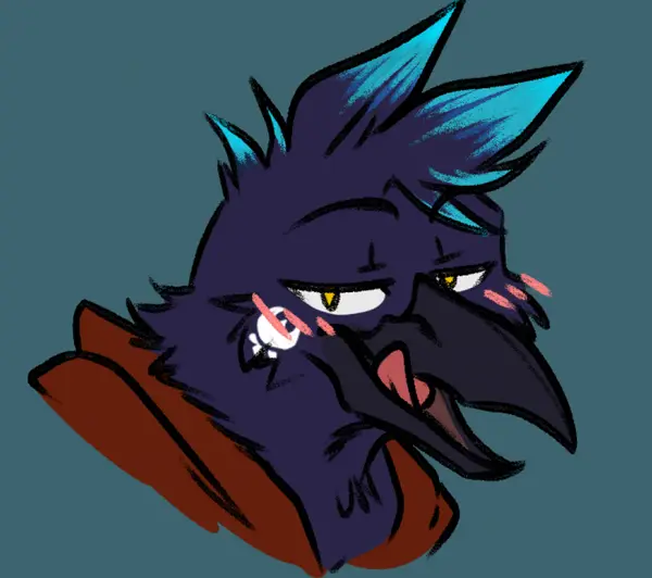 Cade the Crow, art by Lumitrogayasshorny