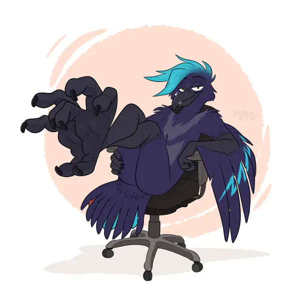 Cade the Crow, art by ClaireBear