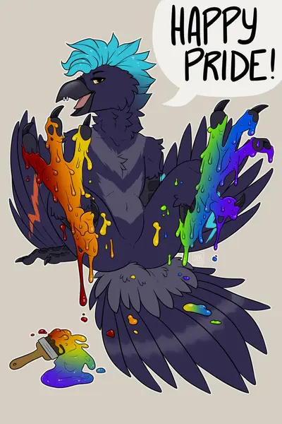 Cade the Crow, art by Crystalwhisker