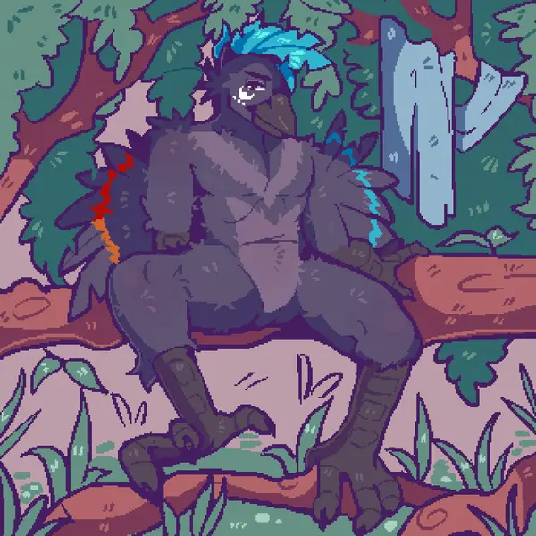 Cade the Crow, art by WillTheBobtail
