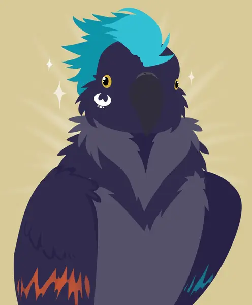 Cade the Crow, art by Crystalwhisker