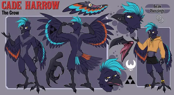 Cade the Crow, art by Whiteklaw