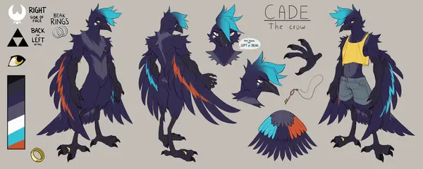 Cade the Crow, art by MMutyus