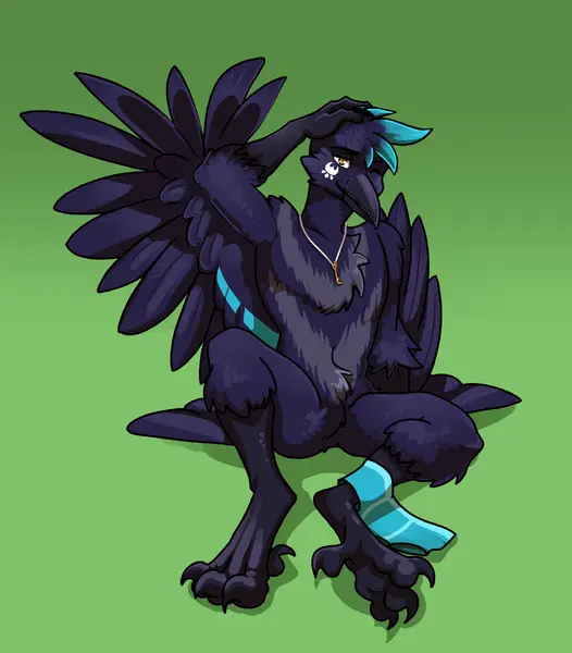 Cade the Crow, art by FairyFort