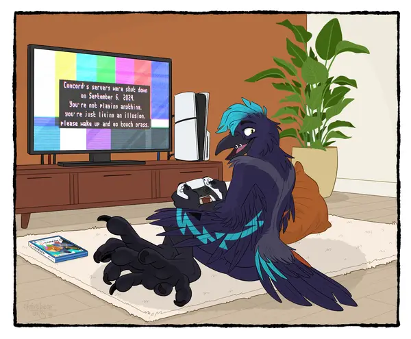 Cade the Crow, art by ClaireBear