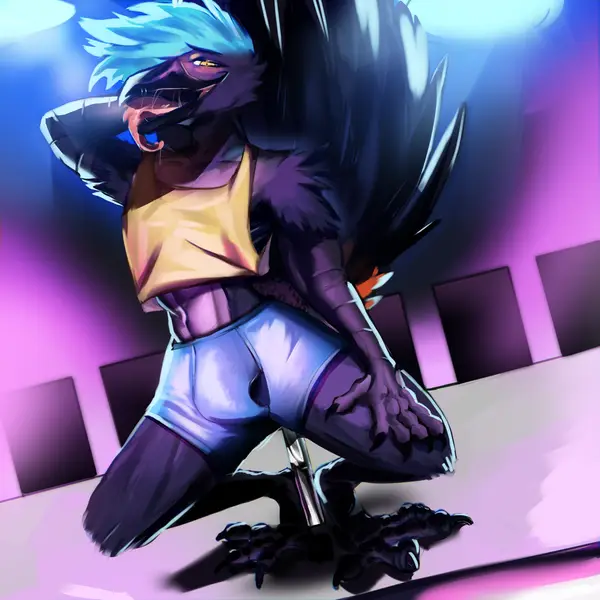 Cade the Crow, art by RiuNoodle