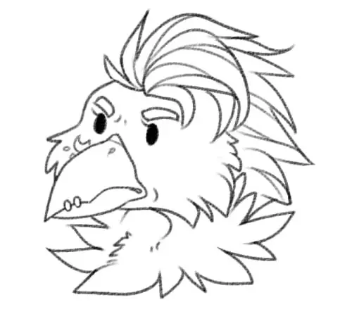 Cade the Crow, art by Crystalwhisker