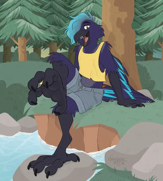 Cade the Crow, art by ClaireBear