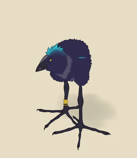 Cade the Crow, art by Crystalwhisker