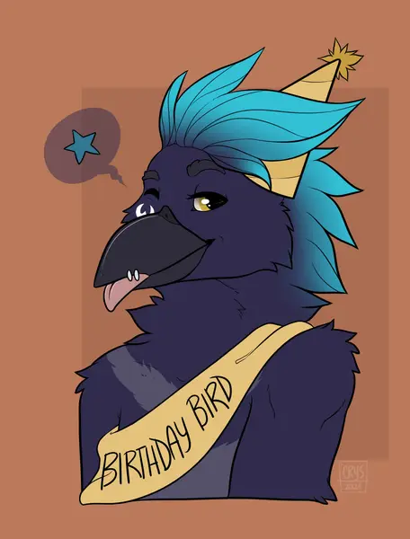 Cade the Crow, art by crystalwhisker