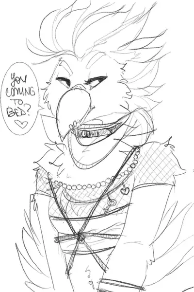 Cade the Crow, art by Crystalwhisker